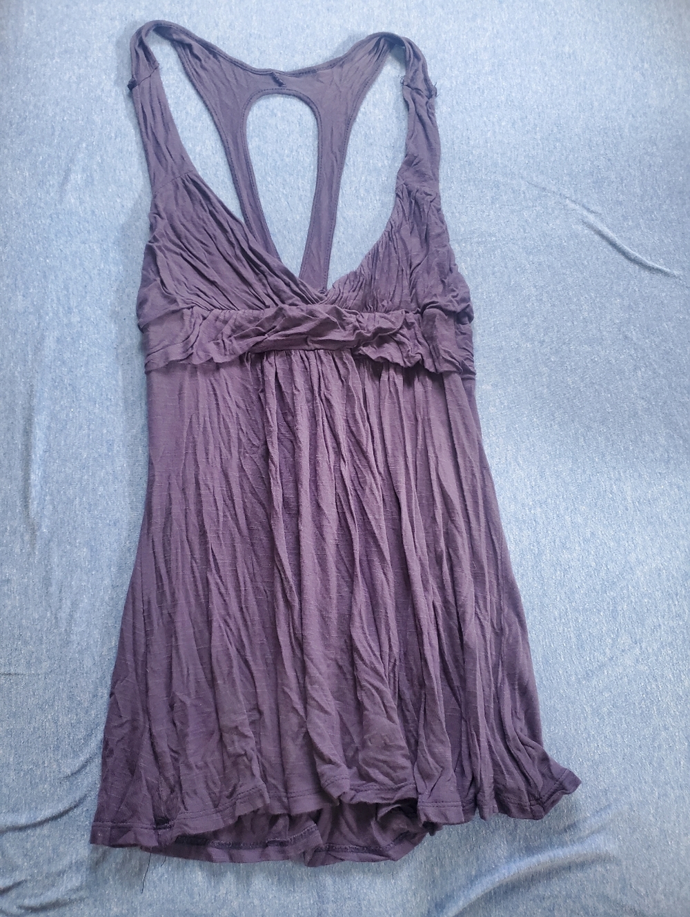 Navy Blue Flowy Tank Top